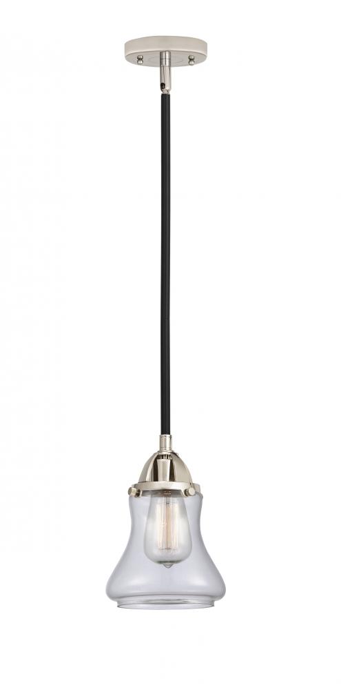 Bellmont - 1 Light - 6 inch - Black Polished Nickel - Cord hung - Mini Pendant