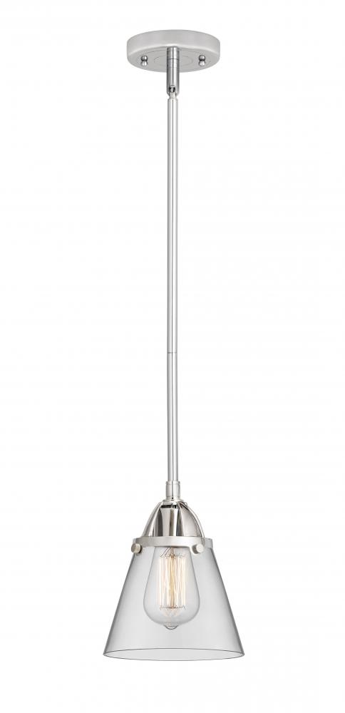 Cone - 1 Light - 6 inch - Polished Chrome - Cord hung - Mini Pendant