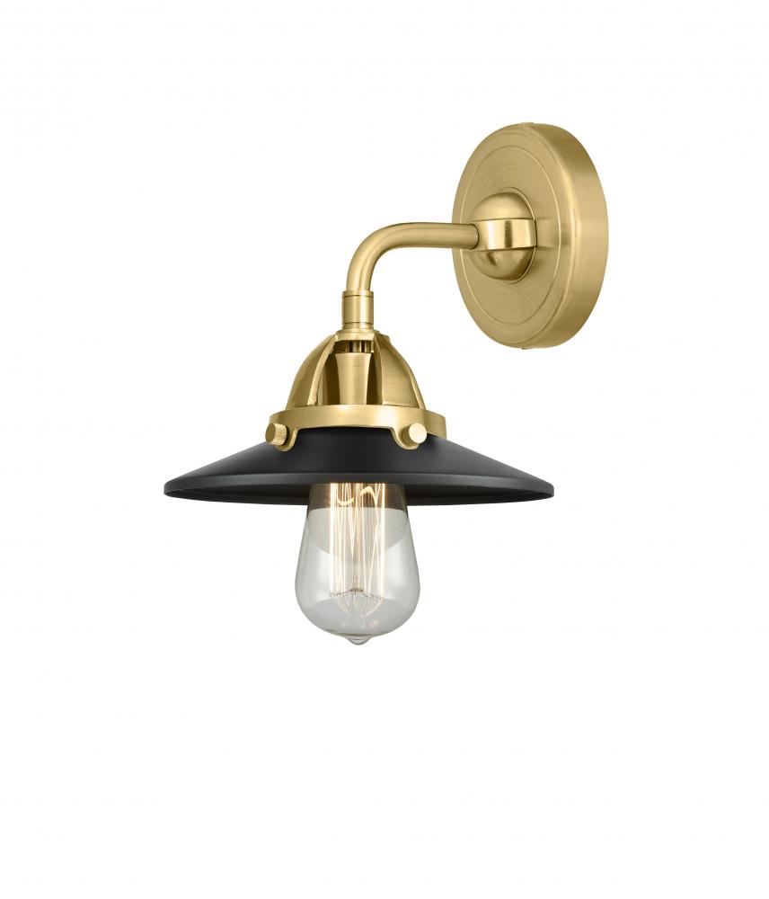 Railroad - 1 Light - 8 inch - Satin Gold - Sconce