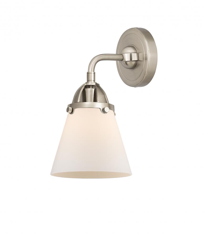 Cone - 1 Light - 6 inch - Brushed Satin Nickel - Sconce