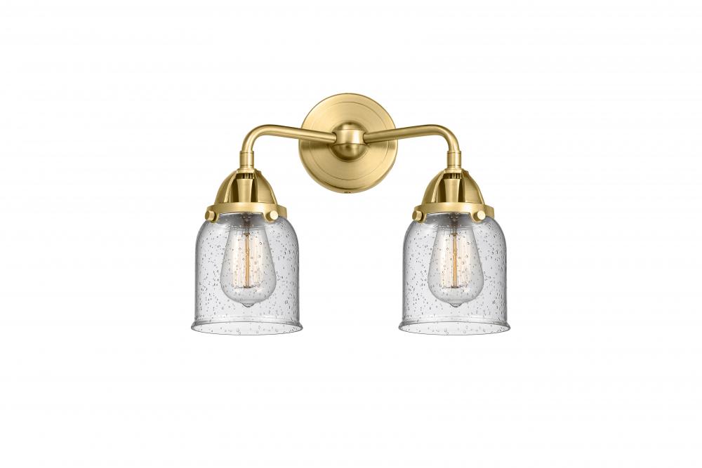 Bell - 2 Light - 13 inch - Satin Gold - Bath Vanity Light