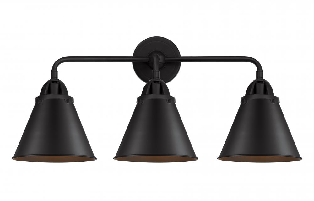 Appalachian - 3 Light - 26 inch - Matte Black - Bath Vanity Light