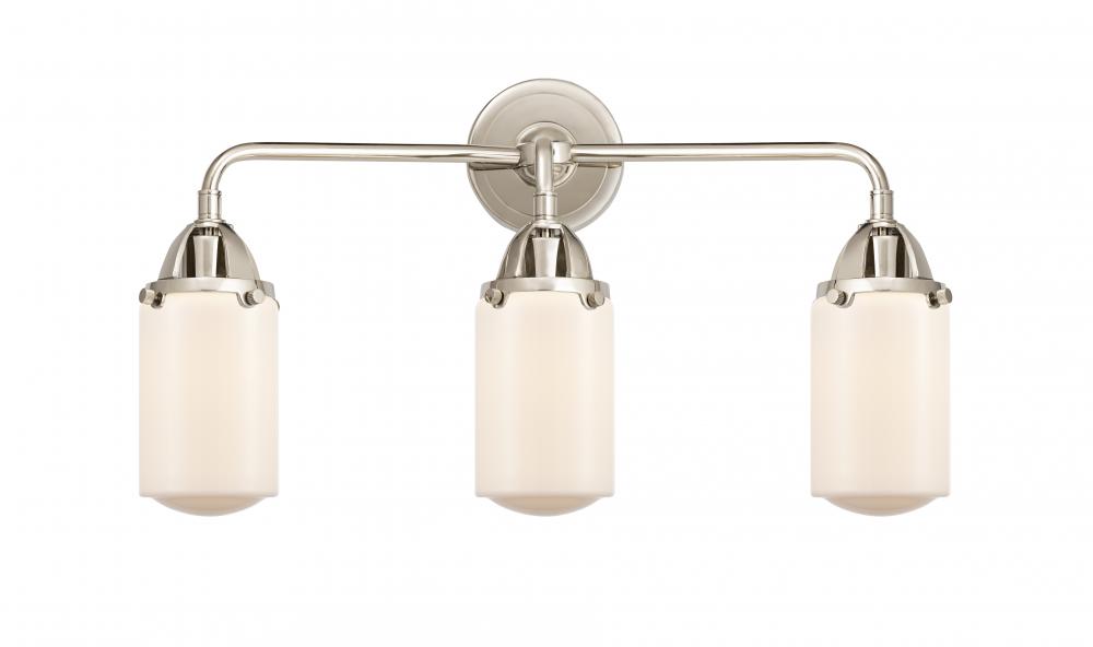 Dover - 3 Light - 23 inch - Polished Nickel - Bath Vanity Light