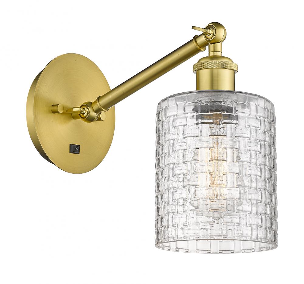 Cobbleskill - 1 Light - 5 inch - Satin Gold - Adjustable Sconce