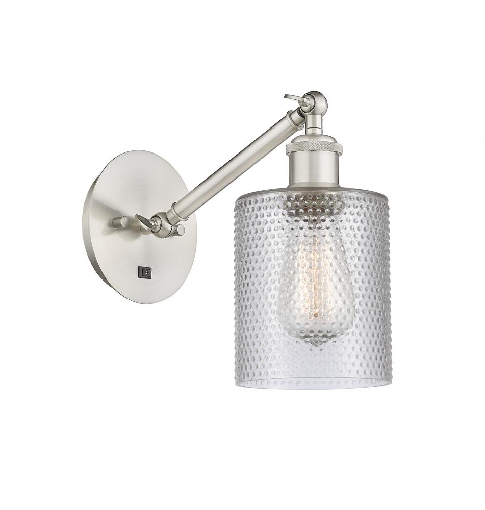 Cobbleskill - 1 Light - 5 inch - Brushed Satin Nickel - Adjustable Sconce