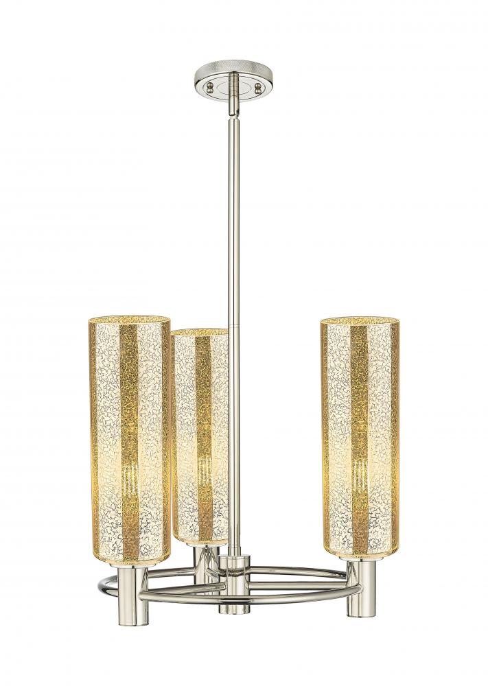 Crown Point - 3 Light - 18 inch - Polished Nickel - Pendant