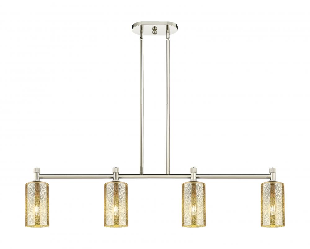 Crown Point - 4 Light - 44 inch - Polished Nickel - Island Light