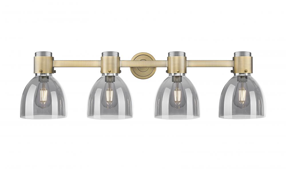 Lawton Bell - 4 Light - 27 inch - Brushed Brass - Bath Vanity Light