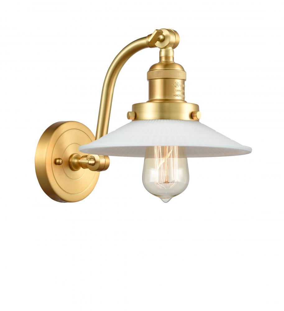 Halophane - 1 Light - 9 inch - Satin Gold - Sconce