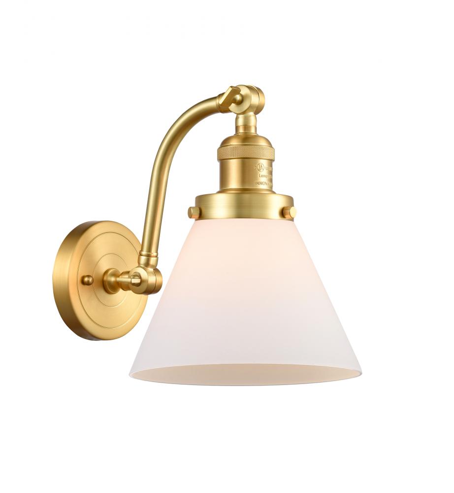 Cone - 1 Light - 8 inch - Satin Gold - Sconce