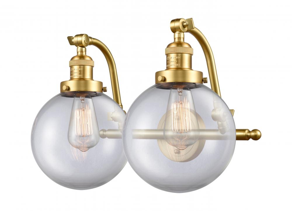 Beacon - 2 Light - 18 inch - Satin Gold - Adjustable Bath Vanity Light
