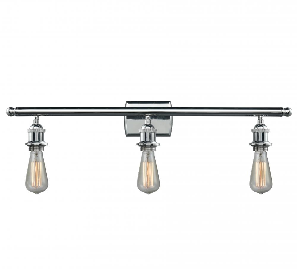 Bare Bulb - 3 Light - 26 inch - Polished Chrome - Bath Vanity Light