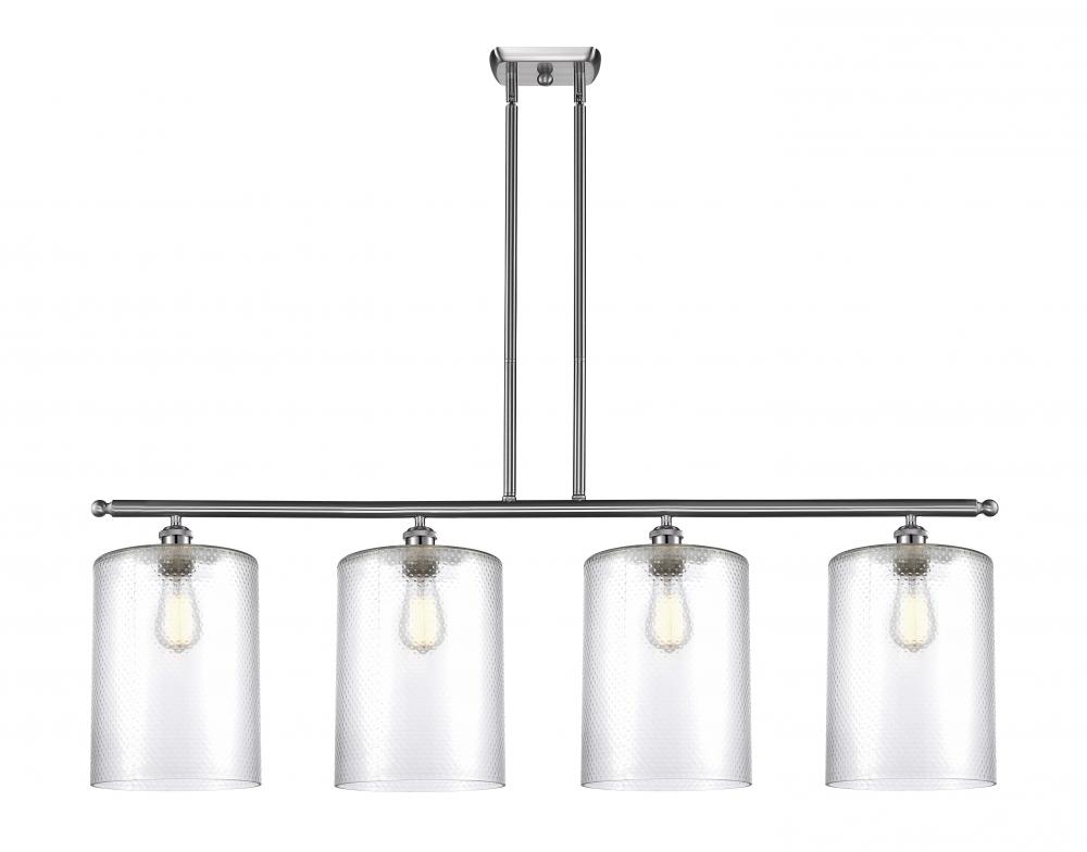 Cobbleskill - 4 Light - 48 inch - Brushed Satin Nickel - Cord hung - Island Light