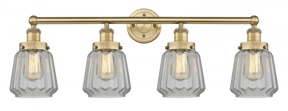 Chatham - 4 Light - 34 inch - Brushed Brass - Bath Vanity Light