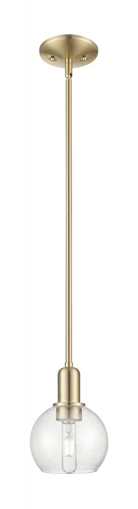 Athens - 1 Light - 6 inch - Champagne Bronze - Stem hung - Mini Pendant