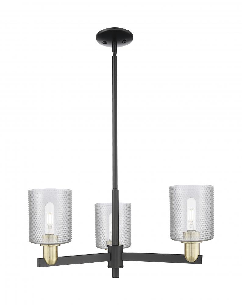 Cobbleskill - 3 Light - 27 inch - Black Antique Brass - Stem hung - Flush Mount