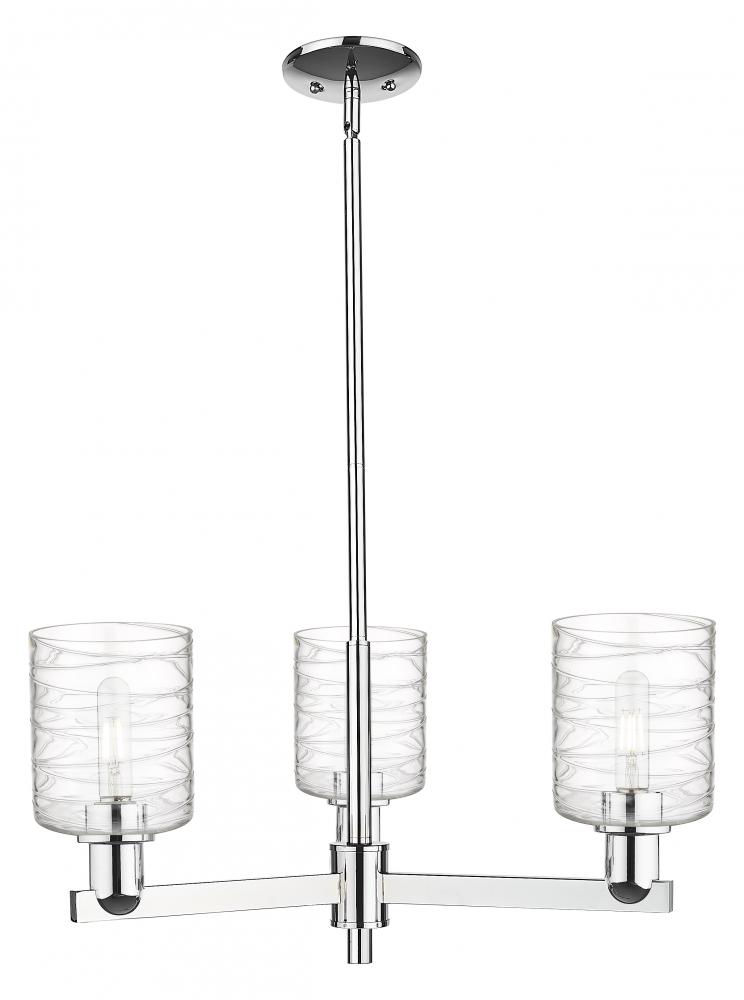 Cobbleskill - 3 Light - 27 inch - Polished Chrome - Stem hung - Flush Mount