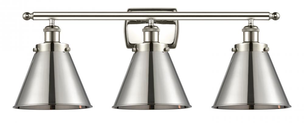 Appalachian - 3 Light - 26 inch - Polished Nickel - Bath Vanity Light