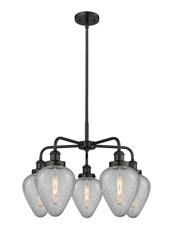 Geneseo - 5 Light - 25 inch - Matte Black - Chandelier