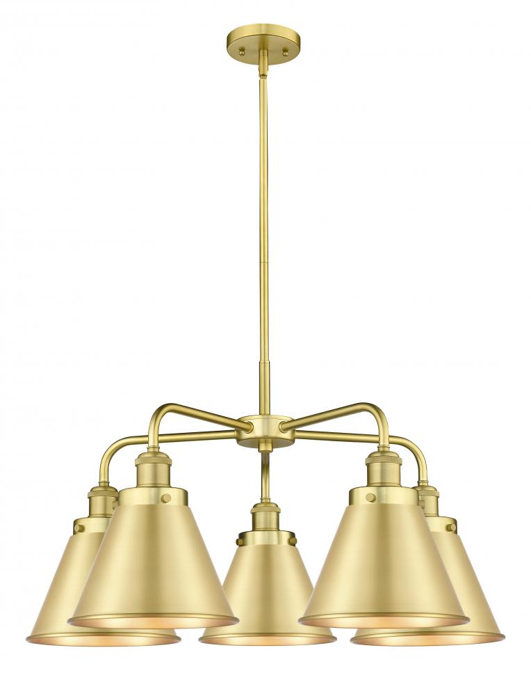 Appalachian - 5 Light - 27 inch - Satin Gold - Chandelier