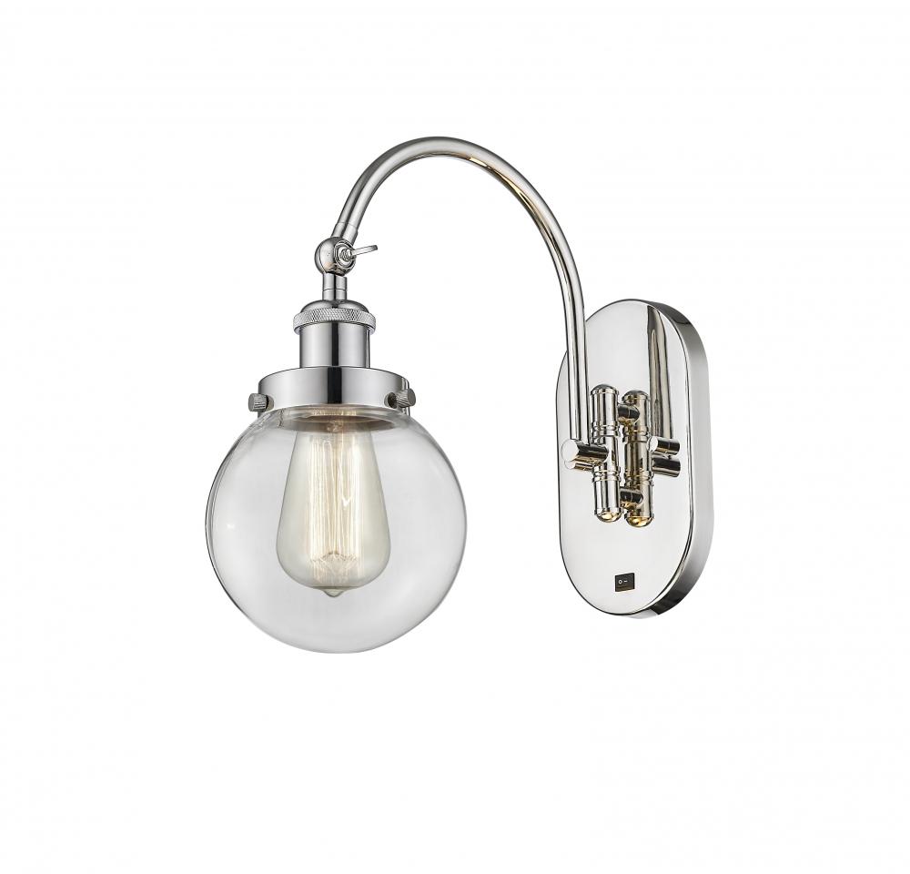 Beacon - 1 Light - 6 inch - Polished Nickel - Adjustable Swing Arm