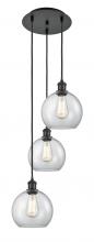 Innovations Lighting 113B-3P-BK-G122-8 - Athens - 3 Light - 15 inch - Matte Black - Cord Hung - Multi Pendant