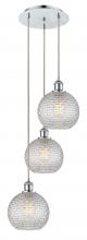 Innovations Lighting 113B-3P-PC-G122C-8CL - Athens - 3 Light - 15 inch - Polished Chrome - Cord Hung - Multi Pendant