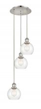 Innovations Lighting 113B-3P-PN-G122-6 - Athens - 3 Light - 12 inch - Polished Nickel - Cord Hung - Multi Pendant