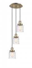 Innovations Lighting 113F-3P-AB-G513 - Bell - 3 Light - 12 inch - Antique Brass - Cord hung - Multi Pendant