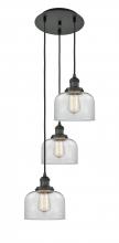 Innovations Lighting 113F-3P-BK-G72 - Cone - 3 Light - 14 inch - Matte Black - Cord hung - Multi Pendant