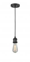 Innovations Lighting 200C-BK - Bare Bulb - 1 Light - 3 inch - Matte Black - Cord hung - Mini Pendant