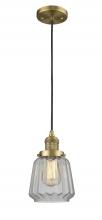 Innovations Lighting 201C-BB-G142 - Chatham - 1 Light - 7 inch - Brushed Brass - Cord hung - Mini Pendant