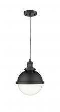 Innovations Lighting 201C-BK-HFS-82-BK - Hampden - 1 Light - 9 inch - Matte Black - Cord hung - Mini Pendant