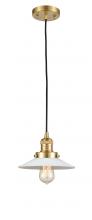 Innovations Lighting 201C-SG-G1 - Halophane - 1 Light - 9 inch - Satin Gold - Cord hung - Mini Pendant