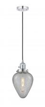 Innovations Lighting 201CSW-PC-G165 - Geneseo - 1 Light - 7 inch - Polished Chrome - Cord hung - Mini Pendant