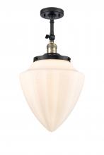 Innovations Lighting 201F-BAB-G661-12 - Beacon - 1 Light - 12 inch - Black Antique Brass - Semi-Flush Mount