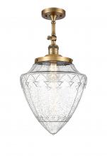 Innovations Lighting 201F-BB-G664-12 - Beacon - 1 Light - 12 inch - Brushed Brass - Adjustable Semi-Flush Mount