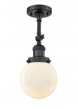 Innovations Lighting 201F-BK-G201-6 - Beacon - 1 Light - 6 inch - Matte Black - Adjustable Semi-Flush Mount