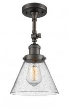 Innovations Lighting 201F-OB-G44 - Cone - 1 Light - 8 inch - Oil Rubbed Bronze - Adjustable Semi-Flush Mount