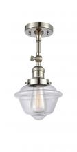 Innovations Lighting 201F-PN-G532 - Oxford - 1 Light - 7 inch - Polished Nickel - Adjustable Semi-Flush Mount