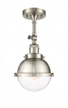 Innovations Lighting 201F-SN-HFS-62-SN - Hampden - 1 Light - 7 inch - Brushed Satin Nickel - Semi-Flush Mount