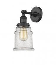 Innovations Lighting 203-BK-G184 - Canton - 1 Light - 7 inch - Matte Black - Adjustable Sconce