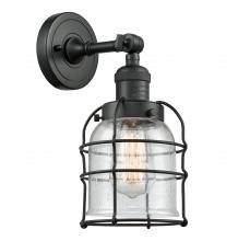 Innovations Lighting 203-BK-G54-CE - Bell Cage - 1 Light - 6 inch - Matte Black - Sconce