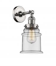 Innovations Lighting 203-PN-G182 - Canton - 1 Light - 7 inch - Polished Nickel - Adjustable Sconce