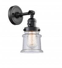 Innovations Lighting 203SW-BK-G184S - Canton - 1 Light - 5 inch - Matte Black - Adjustable Sconce