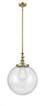 Innovations Lighting 206-BB-G204-16 - Beacon - 1 Light - 16 inch - Brushed Brass - Stem Hung - Mini Pendant