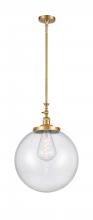 Innovations Lighting 206-SG-G204-16 - Beacon - 1 Light - 16 inch - Satin Gold - Stem Hung - Mini Pendant