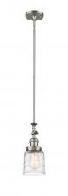 Innovations Lighting 206-SN-G513 - Bell - 1 Light - 5 inch - Brushed Satin Nickel - Stem Hung - Mini Pendant