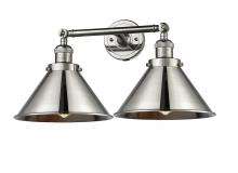 Innovations Lighting 208-PN-M10-PN - Briarcliff - 2 Light - 19 inch - Polished Nickel - Bath Vanity Light