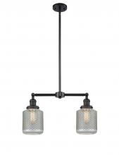 Innovations Lighting 209-BK-G262 - Stanton - 2 Light - 23 inch - Matte Black - Stem Hung - Island Light